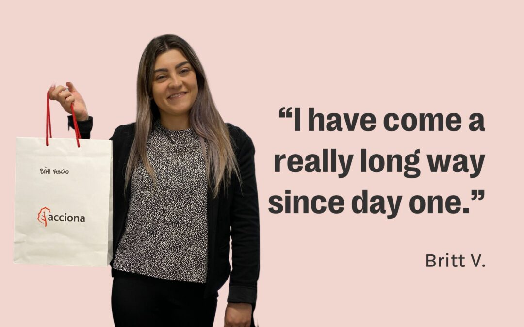 “I have really come a long way since day one”: Britt reflects on her journey to full-time employment