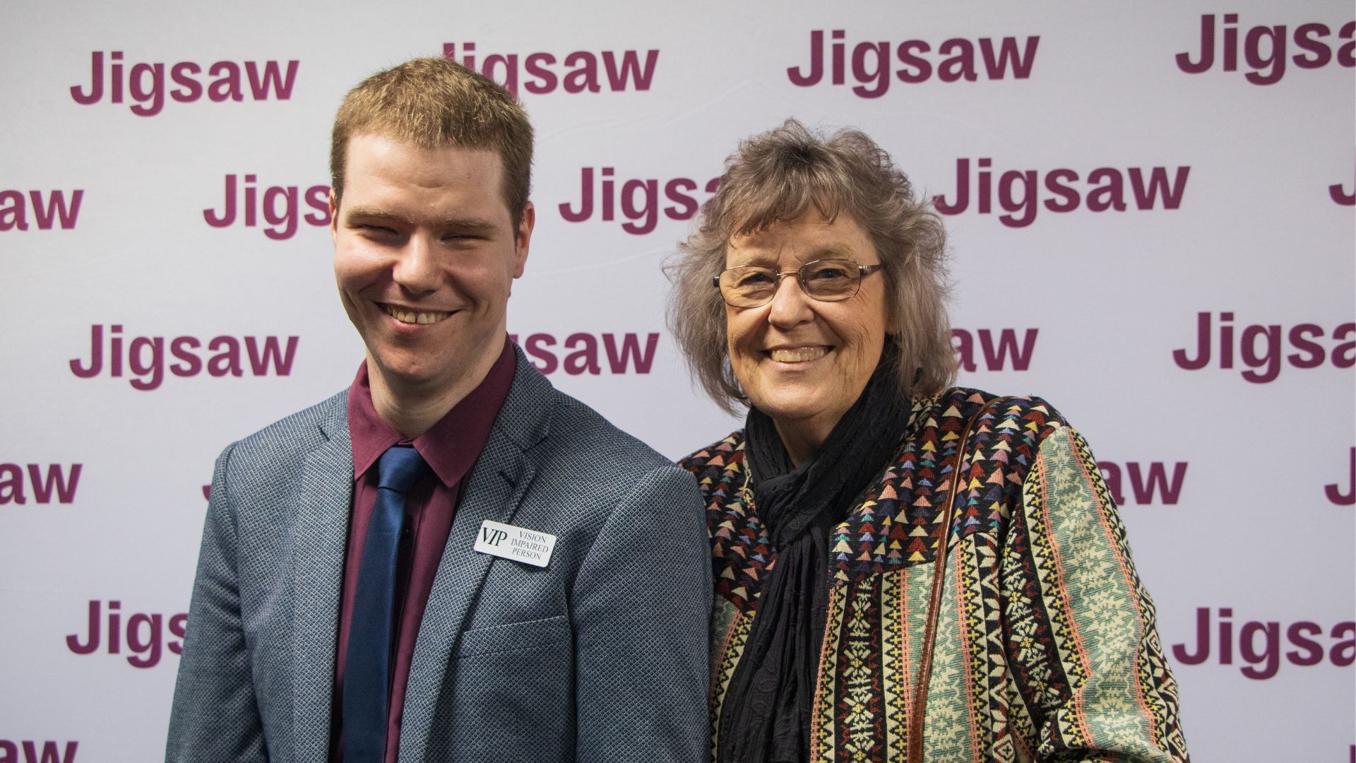 Bradly and Aunty Liz at Jigsaw Adelaide