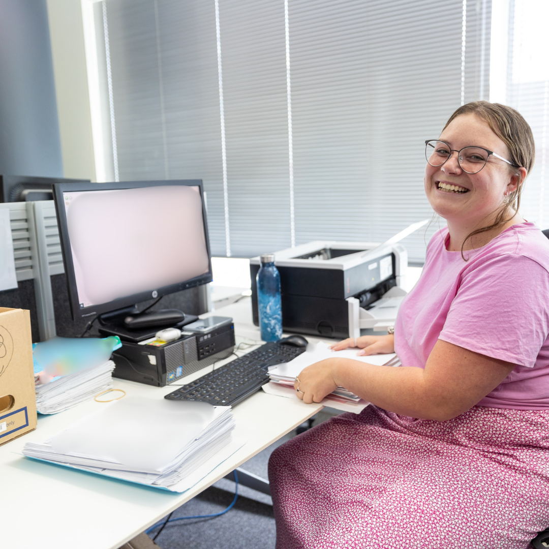 A Jigsaw trainee working at a computer